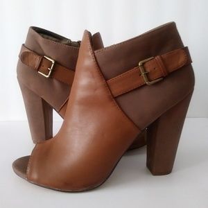 Super cute open toe booties